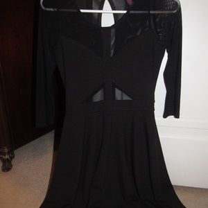 Black homecoming mesh dress